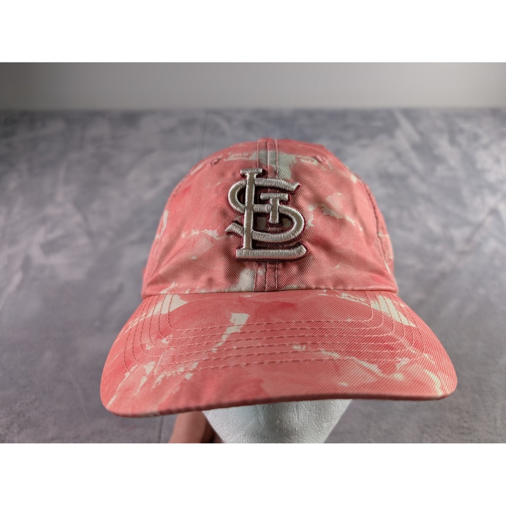 St Louis Cardinals MLB Hat Womens Fan Favorite Pink Tie Dye Baseball Adjustable